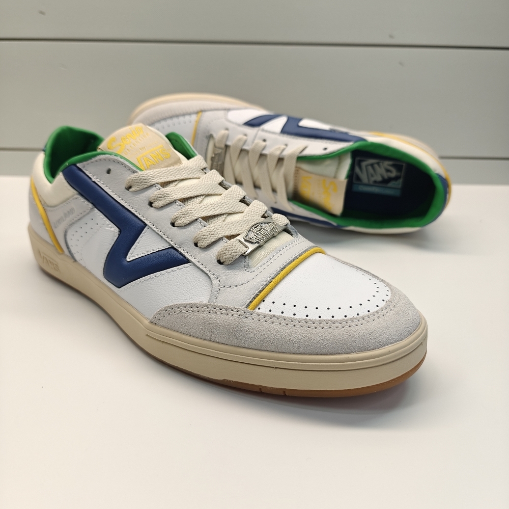Vans Lowland CC JMP SERIO Collection Multicolor Navy Green Sneakers Men's 11.5